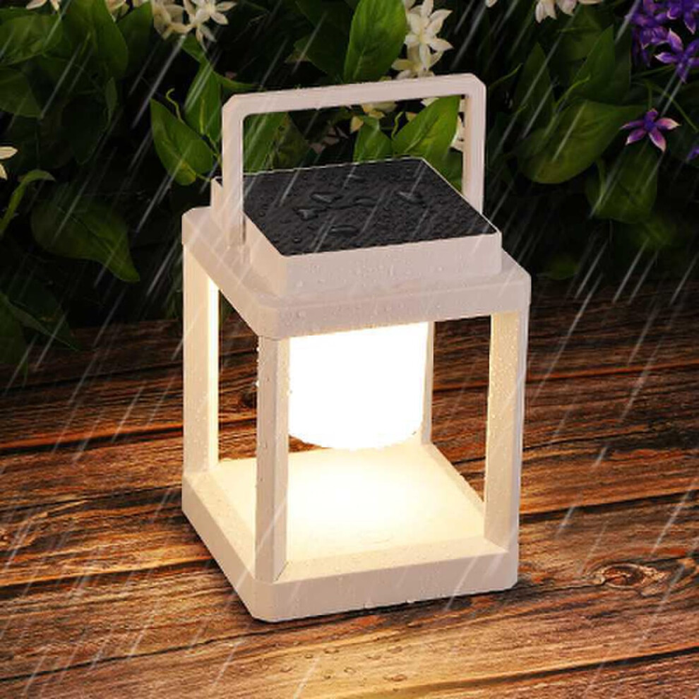 Outdoor Solar Table Lamp, Portable Waterproof Lanterns with Adjustable Brightness, Cold and Warm Light for Patio and Camping-image-OPC-PJXP8HT-NEW
