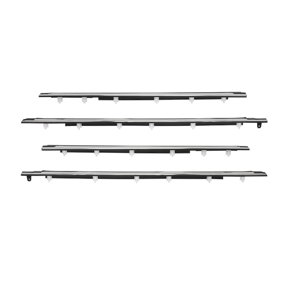 Rubber Car Window Glass Seals For Toyota Land Cruiser Lc80 Fzj80 Lx450 Weatherstrip Chrome Belt Strips 4Pcs Set 6482260933276