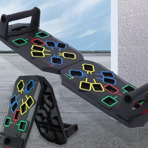 Push Ups Challenge Board - Foldable Professional Chest Exercise Equipment for Home Training, Muscle Building Tool 1