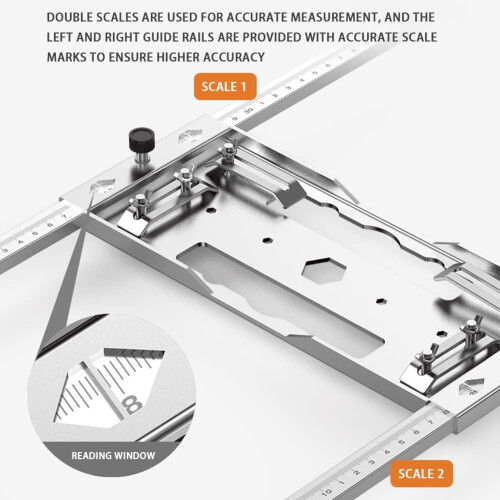 Multifunctional Edge Guide Positioning Cutting Tool for Circular Saw Trimmer Machine - Woodworking Board Jig System 2