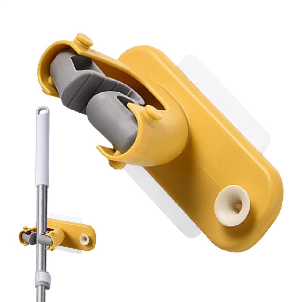 Utility Hangers For Brooms And Mops, Wall-Mounted Broom Organizer, Non-Slip Grip Hooks For Kitchen, Garage, And Workshop - Yellow 6947110431765