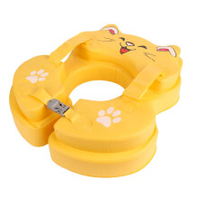 Kleinkinder Schwimmring Aufblasfreie PVC Schwimmhilfe für Kinder 3-6 Jahre Bequem Tragbar Wasserspielzeug für Seen Strände Flüsse