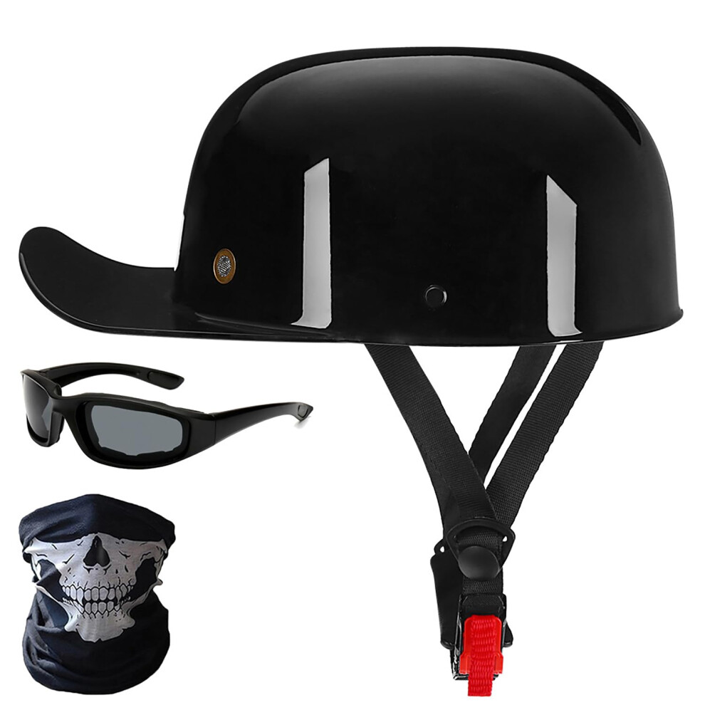Baseball Style Cap Retro Motorcycle Helmet Dot Certified Open Face Vintage Unisex Helmet For Scooter Moped Cruiser Jet 6482260934136