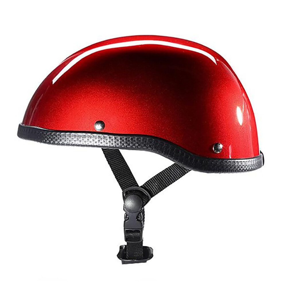Vintage Motorcycle Beanie Half Helmet Dot Approved Open Face Retro Skull Cap For Men Women Adult Atv Scooter Cruiser Moped 6482260934143