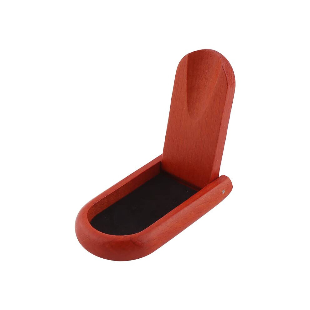 Smoking Set Spot Wholesale Mahogany Folding Pipe Rack Unit with Wooden Bucket Stand for Pipes and Accessories