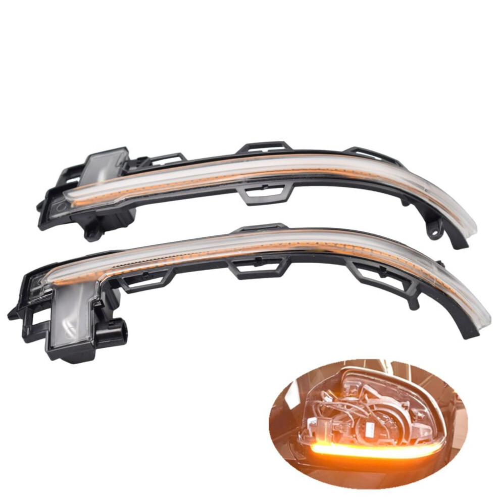 Led Flashing Water Dynamic Turn Signal Blinker Sequential Lamp For Bmw X3 X4 X5 X6 F25 F26 F15 F16 Crystal Light/Yellow 6038364557094