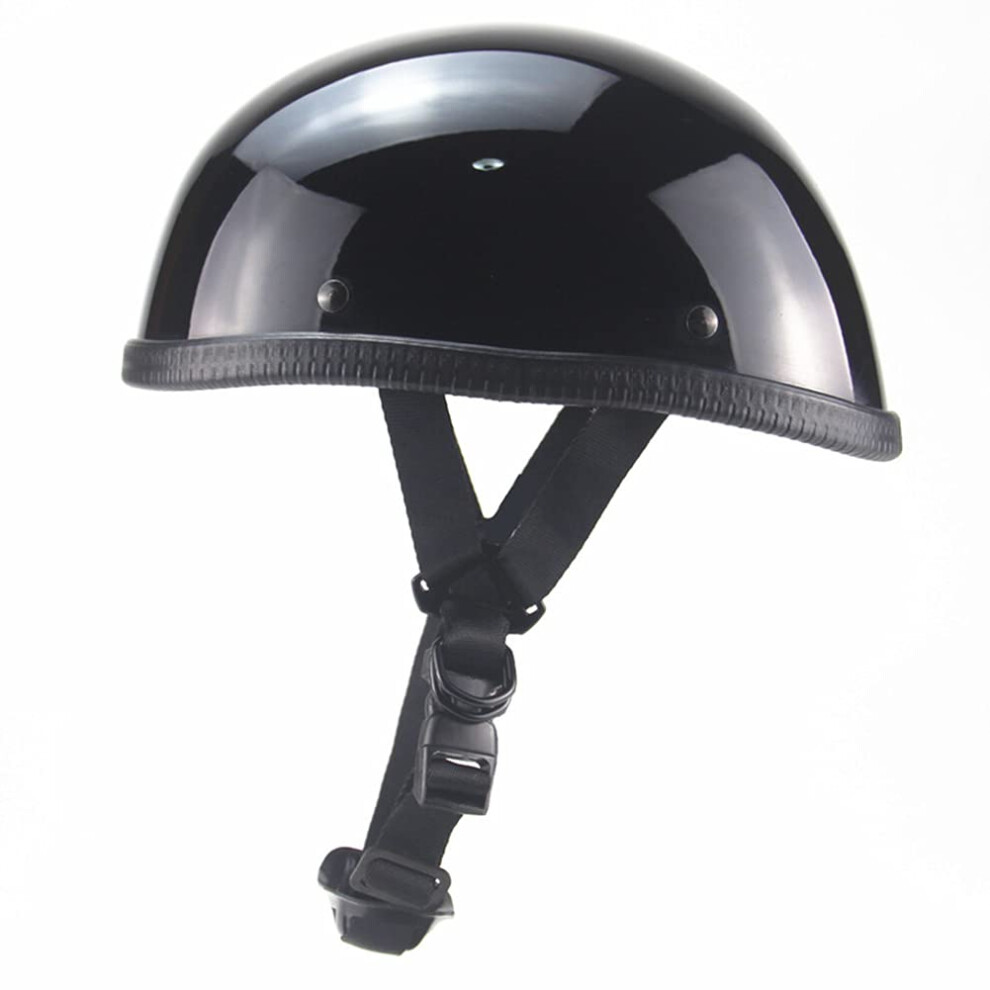 Motorcycle Half Helmet Dot Approved Ultra-Thin Beanie Skull Cap For Chopper Moped Scooter Motorbike Electric, Large Size 6947110432854