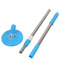 Spin Mop Pole Handle Replacement 360 Rotating Telescopic Floor Mop Handle Blue No Foot Pedal for Home Office Cleaning