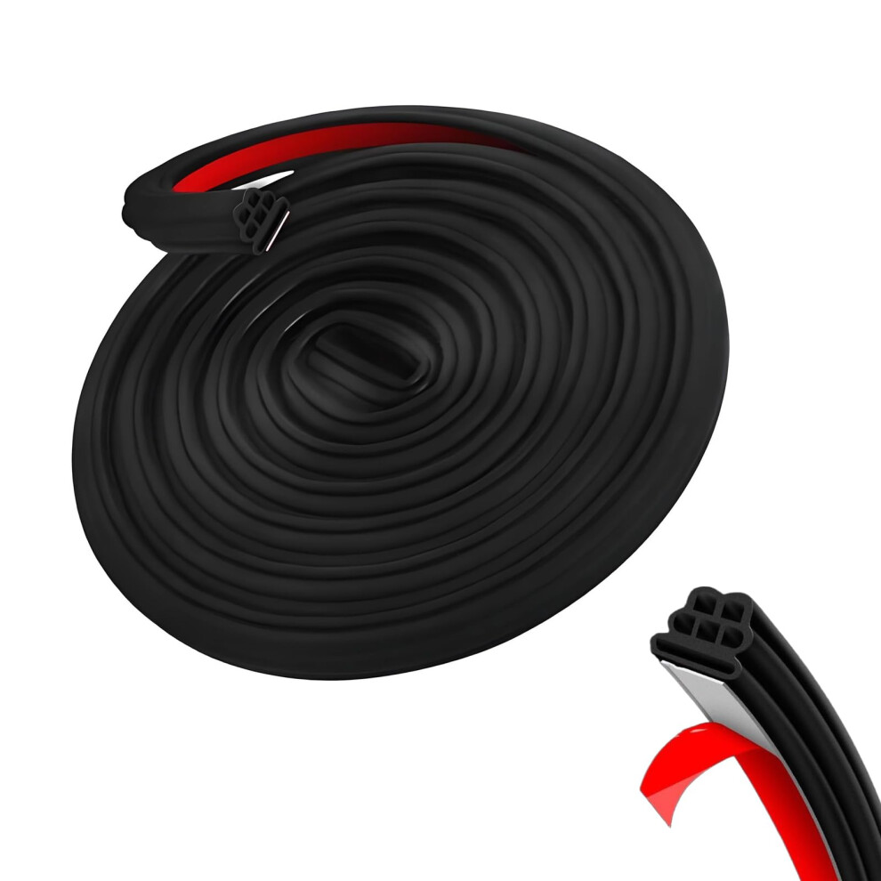 Door Weather Stripping Seal For Jeep Renegade, Compass, Cherokee, Grand Cherokee, Wrangler - Self Adhesive Soundproof Automotive Door Seal Strip 6947110433325