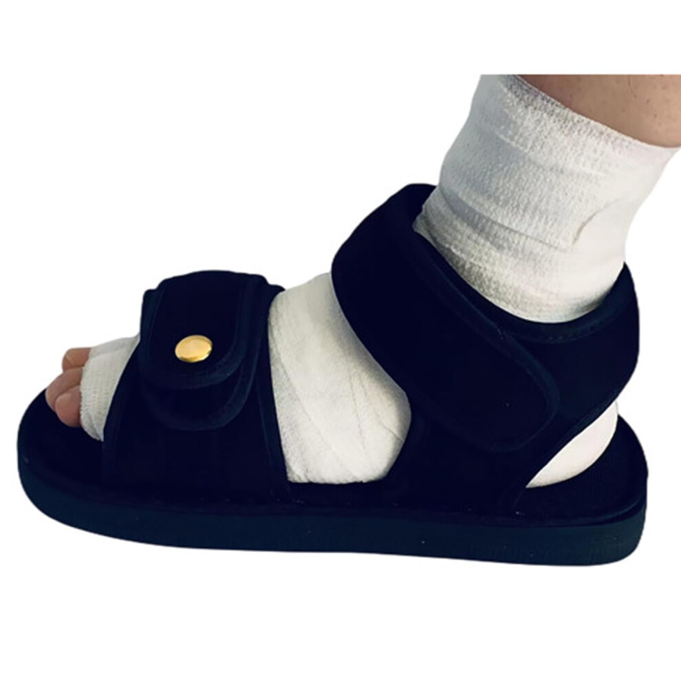 Surgical Shoe Walking Cast Shoe Small, Lightweight Medical Boot with Adjustable Strap for Post-Surgery, Fractured Foot, Left or Right