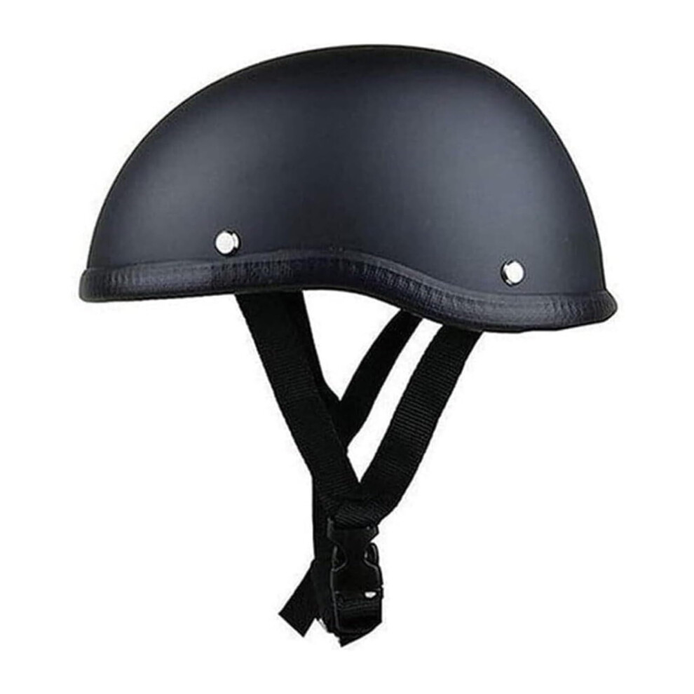 Retro Low Profile Street Motorcycle Half Helmet, Dot Approved Vintage German Style 6947110433523