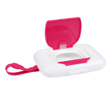 Portable Feuchttuchbox Rosa Für Babywagen Wiederverwendbar