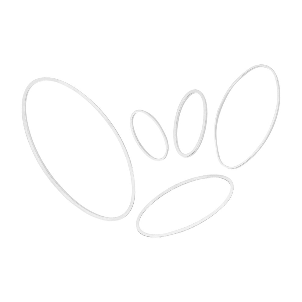 40 Stuks Ovale Oorbel Hanger Hanger Kraal Hol-image