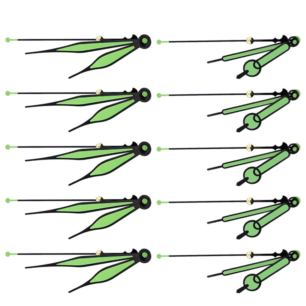 10 Sets Lichtgevende Wijzers Aluminium Glans Sportkleding-image