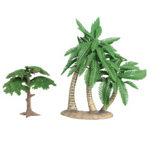 15Pcs Artificial Green Simulation Trees Plastic Miniature Decor