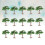 15Pcs Artificial Green Simulation Trees Plastic Miniature Decor 7