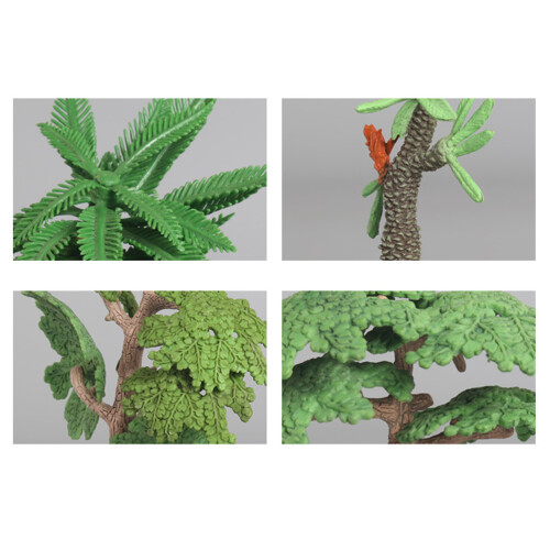 15Pcs Artificial Green Simulation Trees Plastic Miniature Decor 2