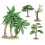 15Pcs Artificial Green Simulation Trees Plastic Miniature Decor 6