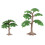 15Pcs Artificial Green Simulation Trees Plastic Miniature Decor 8