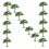 15Pcs Artificial Green Simulation Trees Plastic Miniature Decor 5