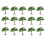15Pcs Artificial Green Simulation Trees Plastic Miniature Decor 10