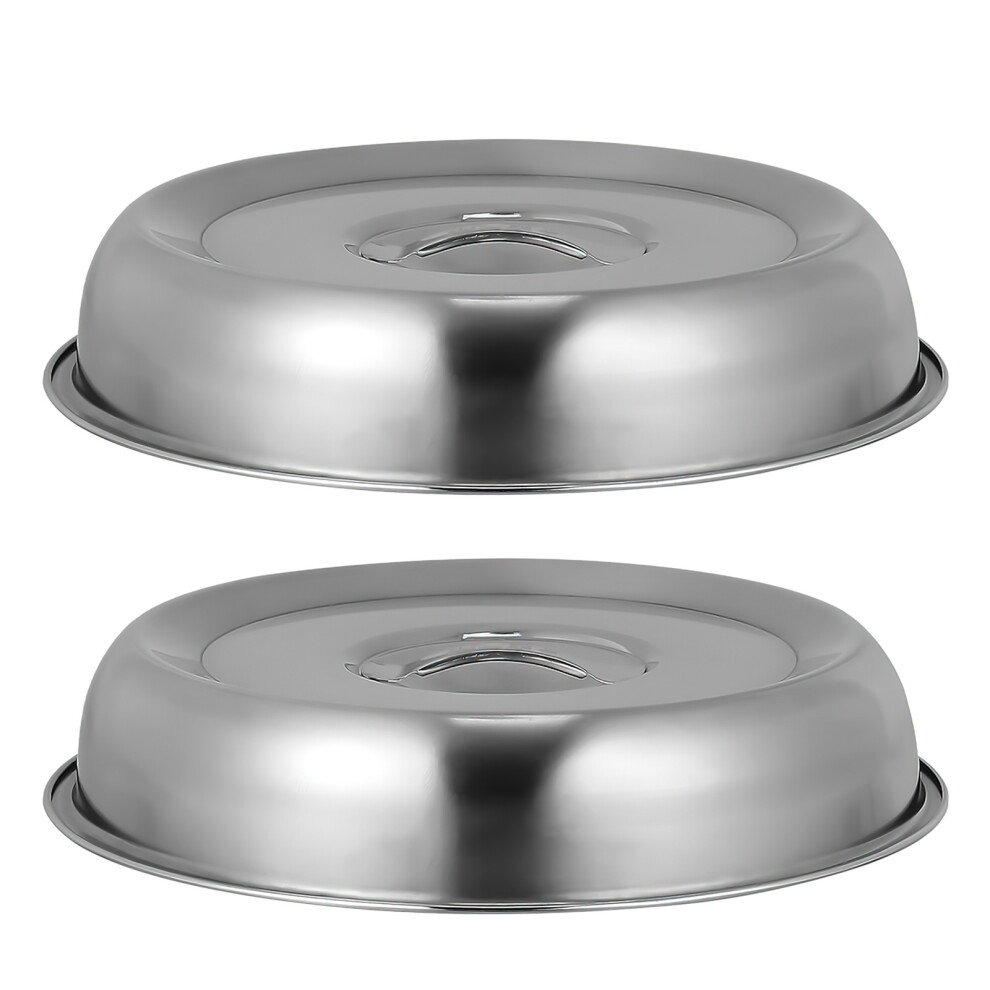2 Stuks Groentedeksel Eettafel Oven Roestvrij Staal-image