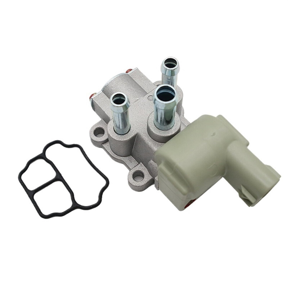 Fuel Injection Idle Air Control Valve 136800-0010, Metal, 1/4 Inch Threaded, 2 Ports, Compatible With 1987-1991 Toyota Camry Celica 2.0L Black 6482260936420