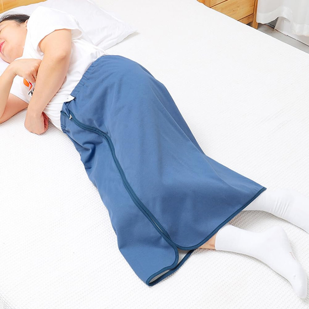 Wearable Incontinence Bed Pads Adult Diaper Skirt Waterproof Washable Reusable Zippered Mattress Cover for Elderly Bedwetting