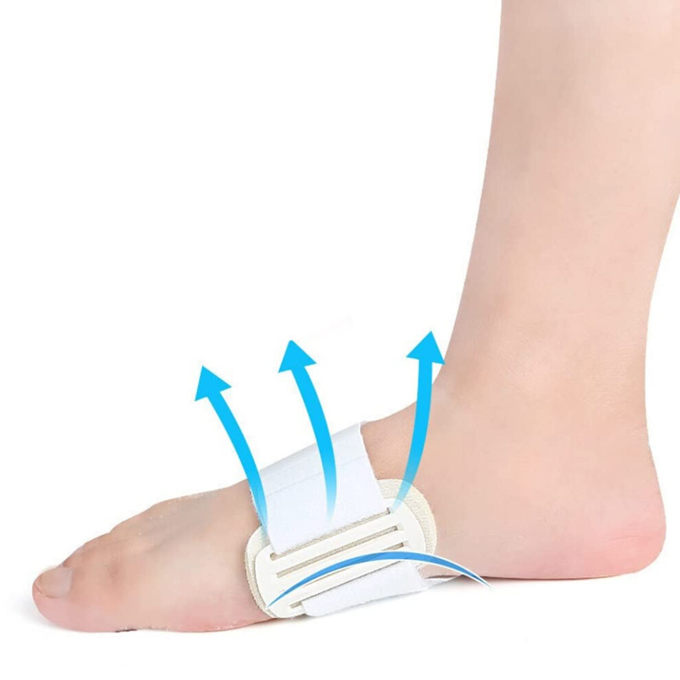 Bunion Straightener with Thumb Valgus Arch Pad, Men and Women Flat Foot Support, Shock-Absorbing Latex Night Splint