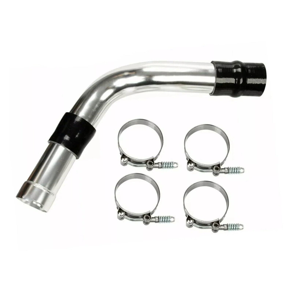 Auto Part Hot Side Aluminum Engine Intercooler Pipe Upgrade For Ford 6.7L Powerstroke Diesel 2011-2016 Black/Silver 6447073933332