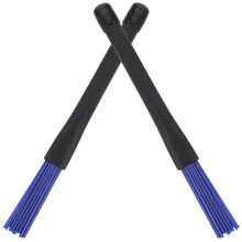 1Paar Professionele Nylon Drumborstel Blauw Met Antislip Handgreep