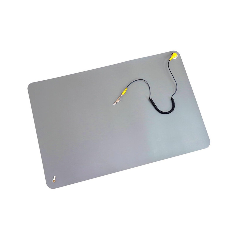 Gummi Antistatic Work Surface Mat 40X60cm With Ground Connection And Wrist Strap For Sensitive Electronic Repairs 6947110434919