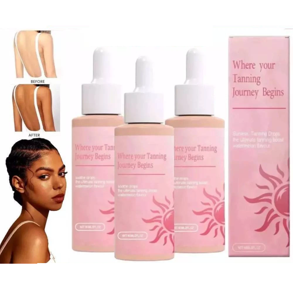 (3PCS) Sunless Tanning Drops To Drink, Drinkable Sunless Tanning Drops,Oral Drink