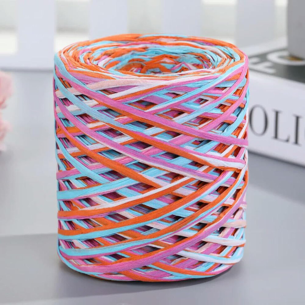 Raffia Yarn Paper Rope 200M Natural Fiber Twine For Knitting, Diy Crafts, Baking, Wrapping, Scrapbooking, Crochet 6947110435145