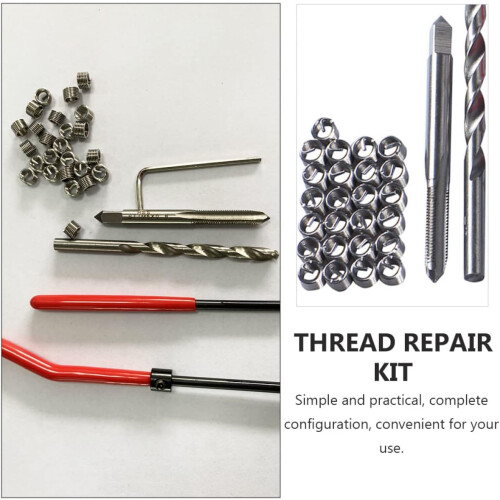Complete Thread Repair Tool Set 30pc Kit for Car Repairs, Includes Thread Inserts, Durable Steel, Universal Compatibility 2