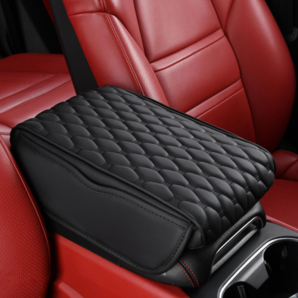 Car Armrest Box Pad For Subaru Forester Sk Sj Sh Sg Sf 2003-2025 Center Console Cover Pad 32X21x5 Cm Black 6947110435312