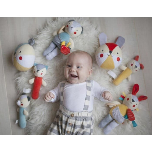 Petitcollage Squeaky Rattle Nalle 2
