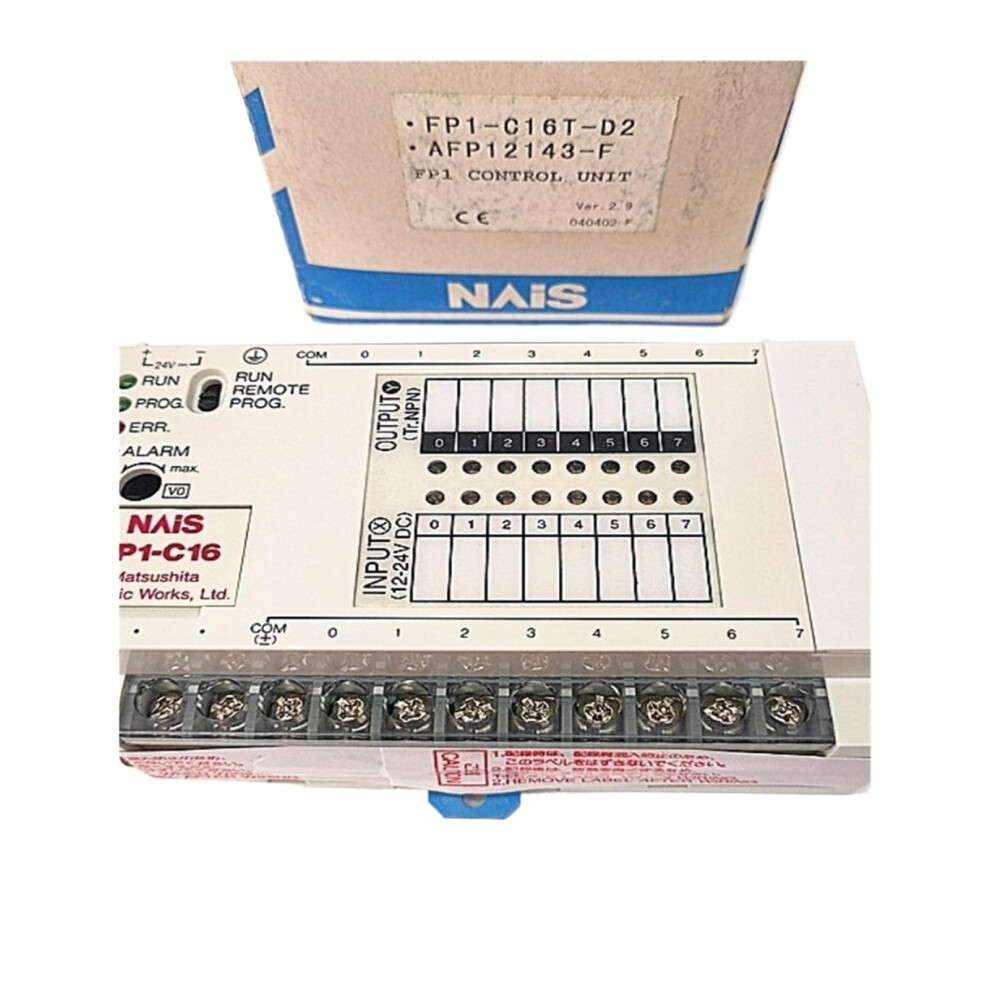 Plc Programmable Controller Fp1-C16 Afp12143-F, 16 Input/Output, Compact Design, Reliable Performance 6038364560858