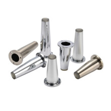 Adjustable Metal Furniture Legs Replacement Feet Zinc Alloy 80mm Matte Set of 4 for Sofa Coffee Table TV Stand with Screws