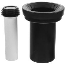 Toilet Connection Pipe 2-Pack Reinforced Waste Pipe Durable Pressure-Resistant for Efficient Drainage Easy Bathroom Installation