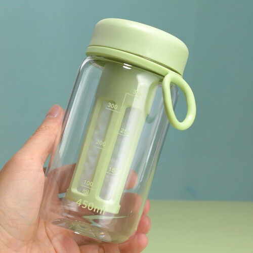 Leak-Proof Cold Brew Container with Removable Mesh Filter, Portable Green Cold Brew Coffee Cup for Kettle Use 2