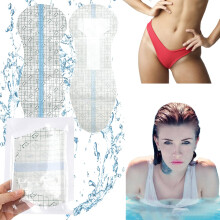 7PCS Waterproof Swimming Pads for Women, PU Clear Pantiliners, Portable Hygienic Feminine Care Liners for Daily Use