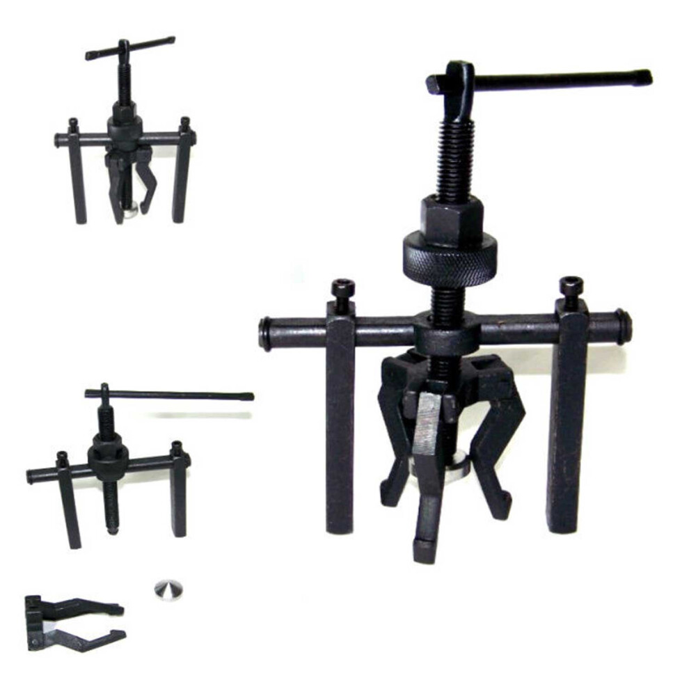 3 Jaw Pilot Bearing Puller Tool For Auto And Motorcycle Bushing Removal, Heavy Duty Extractor For 3/4-Inch And 1-Inch Bearings 6038364561411