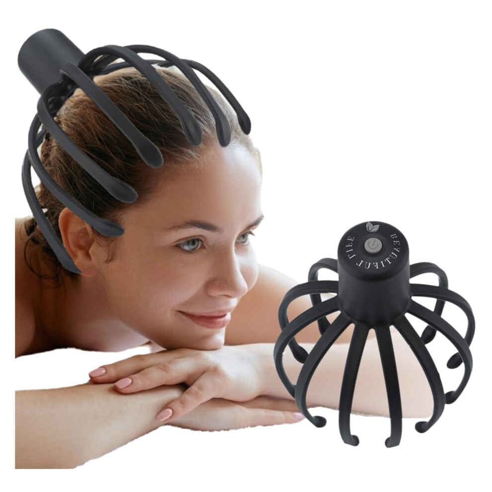 Octopus Head Massager Electric Scalp Massager 3 Modes Cordless Portable Head Scratcher for Stress Relief and Relaxation