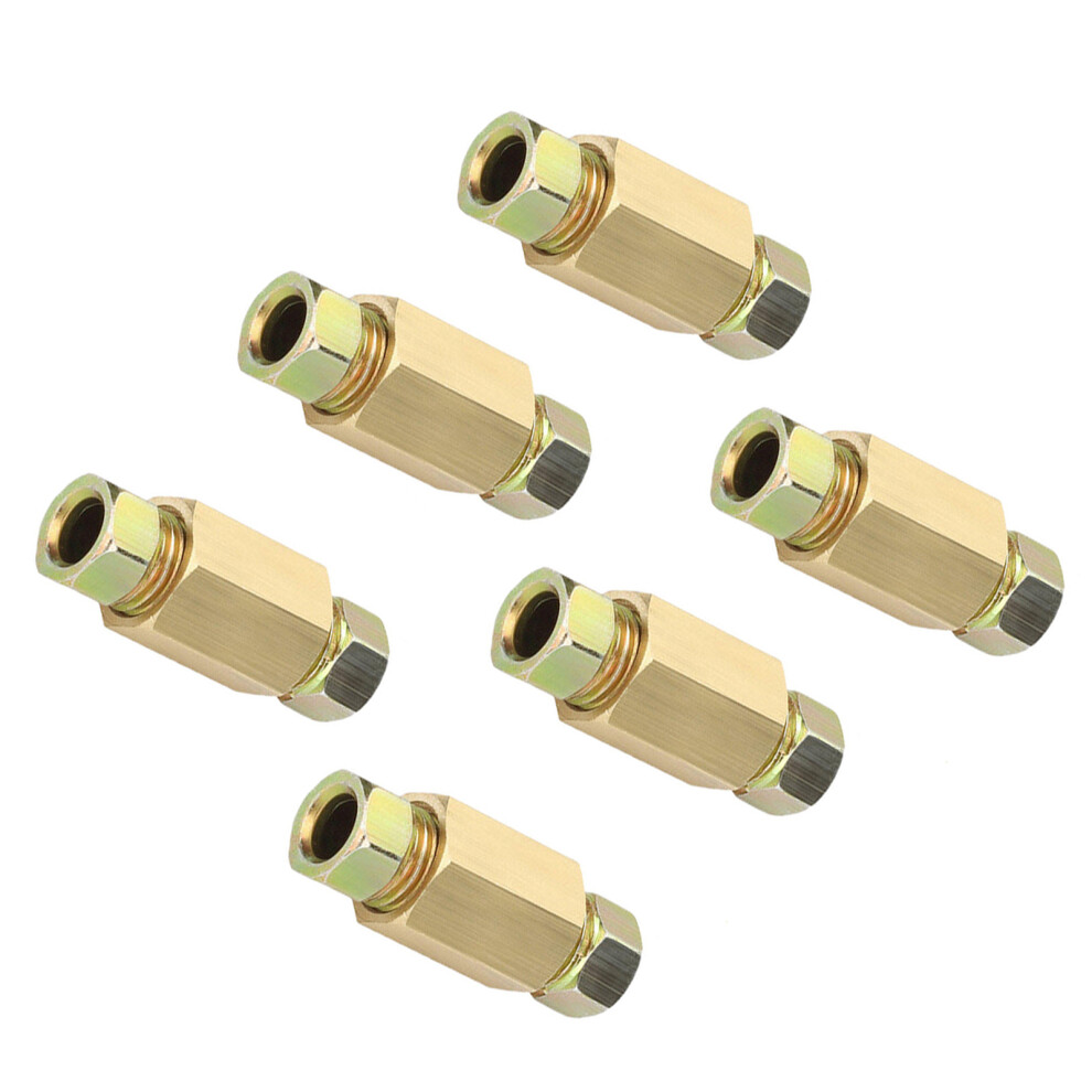 6pcs Copper 3/8 Inch-24 Threads Brake Line Fittings Brake Line Fitting-image-OPC-PJXQ55S-NEW