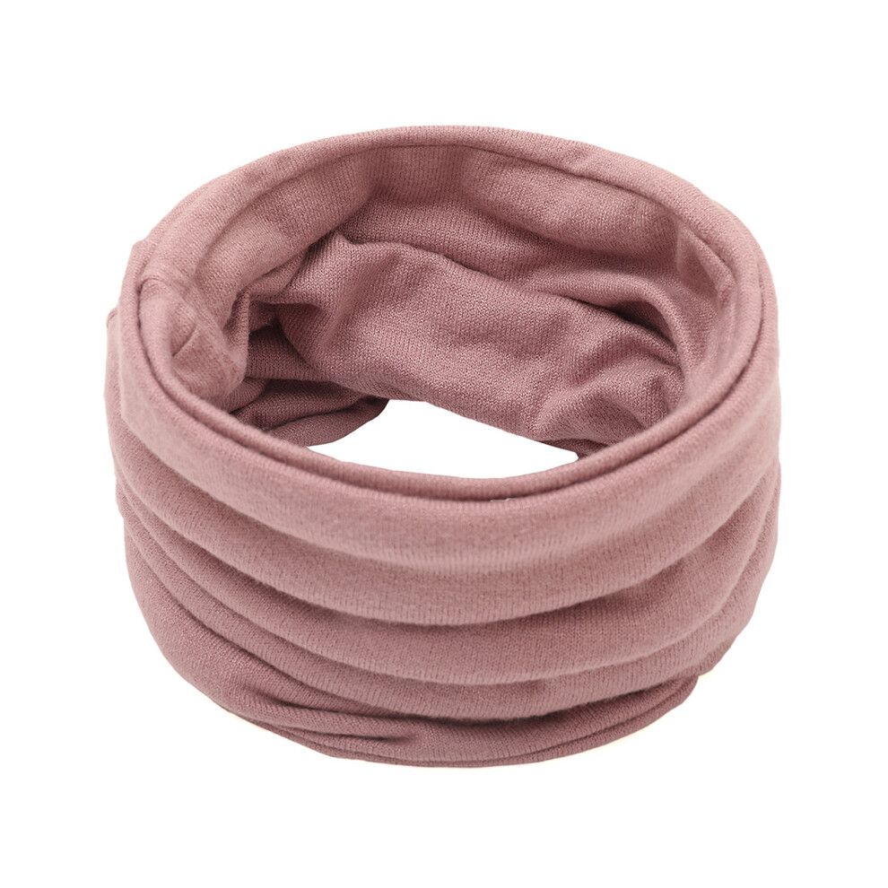 (Pink) Stay Warm And Trendy Loop Ring Scarf Lightweight And Portable Soft-image-OPC-PJXQBJ6-NEW