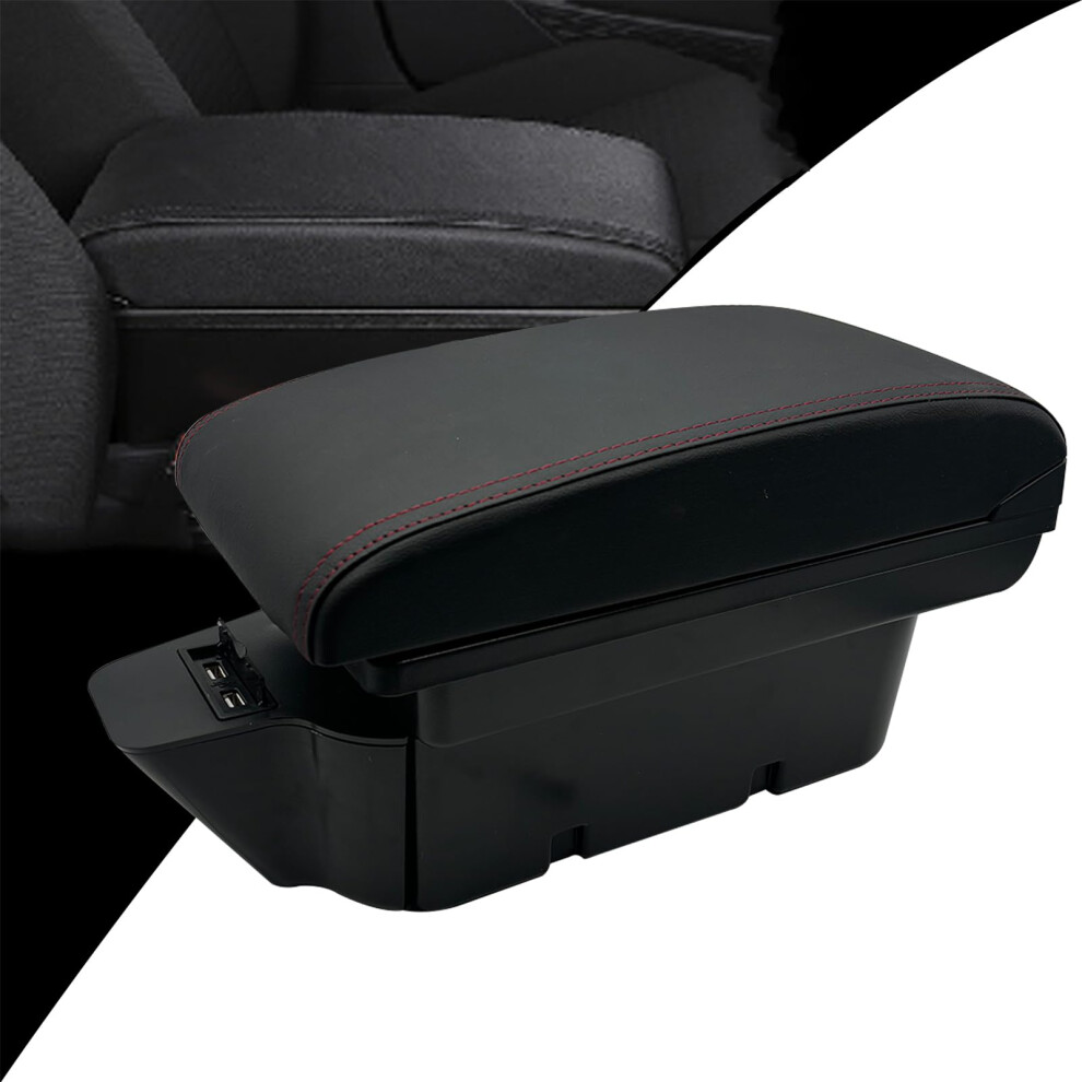 Consoles Armrest For Toyota 86 Gt86 Subaru Brz Scion Fr-S 2012-2020 Dual Storage Box With Stitching Red 6482260939070