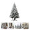 1pc White Simulation Artificial Flocking Snow Christmas Tree Adornment 10