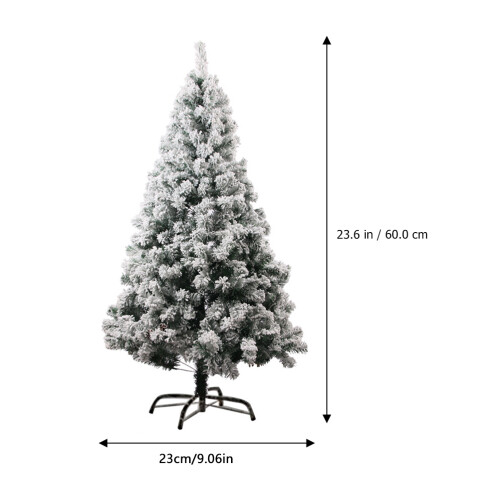 1pc White Simulation Artificial Flocking Snow Christmas Tree Adornment 1