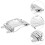 2Pcs Boiled Egg Cutter Stainless Steel Egg Dicer Kitchen Tool Silver 4